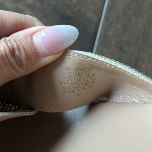 Mix No. 6 sparkly wedge sandals, sz 6 1/2 - Picture 4 of 4